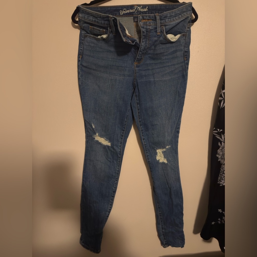 Universal Thread Women's Dark Blue Skinny Jeans